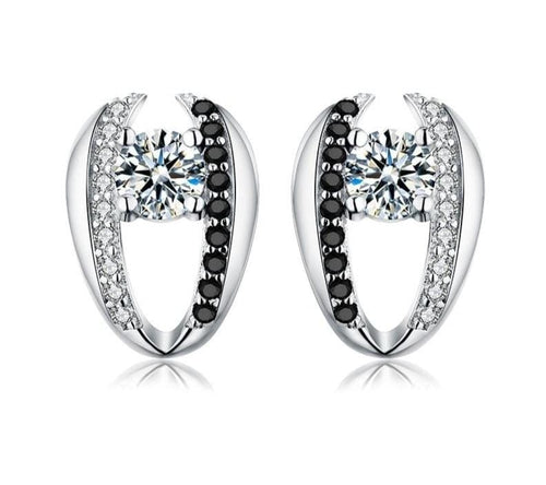 Oval Zirconia Stud Earrings